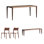 All solid wood multifunctional table set