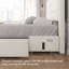 Grand cadre de lit avec 2 stations de charge USB-62616935