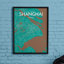 Shanghai City Map - No Frame Print-297917798
