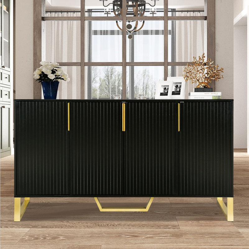 Buffet de 60 po de largeur, Noir