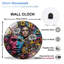 Horloge murale moderne en verre Dior Ruu