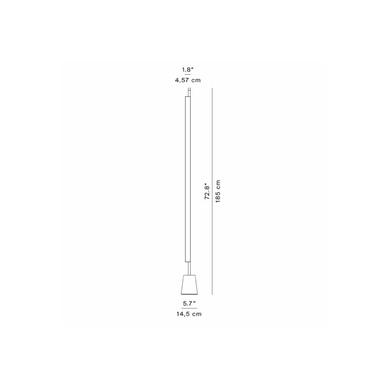 Compendium Floor Lamp, 3000K, Silver