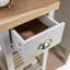 Ashmoore 1 Drawer Compact Bedside Occasional Lamp Side Table 36mm Thick Top-1212283116
