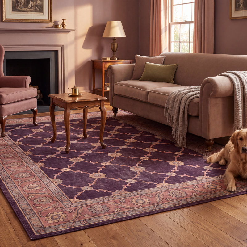 Tapis Quartz2 traditionnel à motif floral intégral or rose gris ivoire, lavable à la machine, antidérapant, à poils courts, pour l'intérieur et l'extérieur, adapté aux animaux domestiques, idéal pour le salon, la chambre, la salle à manger, l'entrée, le corridor ou le bureau.
