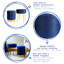 Harbour Housewares - Round Velvet Footstools-66351793-66351794