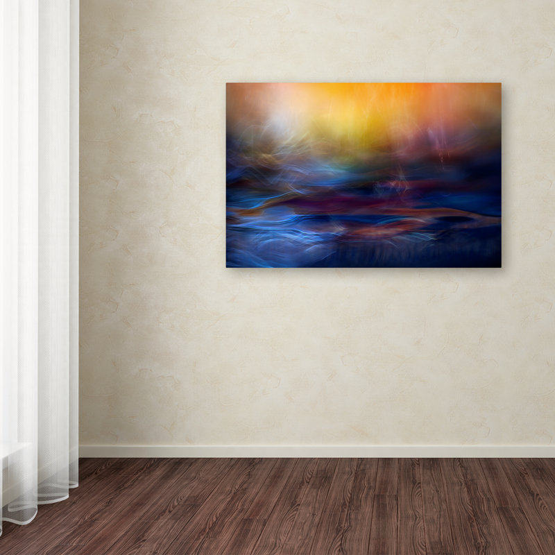 Willy Marthinussen Abstract Canvas Art Print in Colorful Water Scene