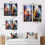 «Abstract Train Whirlwind», 2 pièces sur toile-1787697359-1787697347