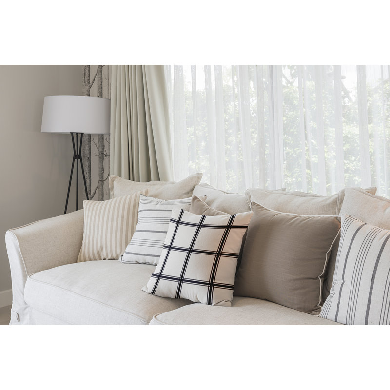 Housse et insert de coussin carré Subline, Bleu marine, H 20 po x l 20 po