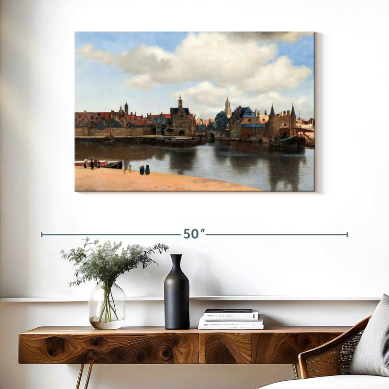 Lilie View Of Delft, 26" H x 39" W