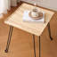 Table basse carrée avec plateau en bois massif, table de bout et table de chevet-1679371723