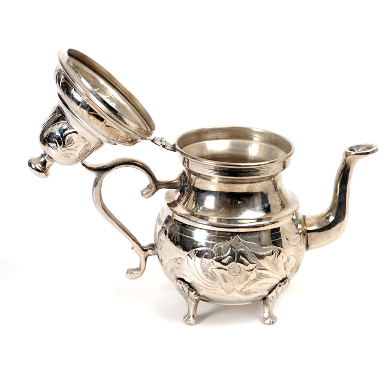 Théière 2 qt en laiton marocain