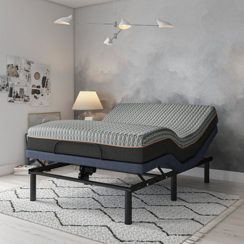Base de lit réglable avec réglage de la position de la tête et des pieds pour un confort optimal, une détente et une expérience de sommeil personnalisée