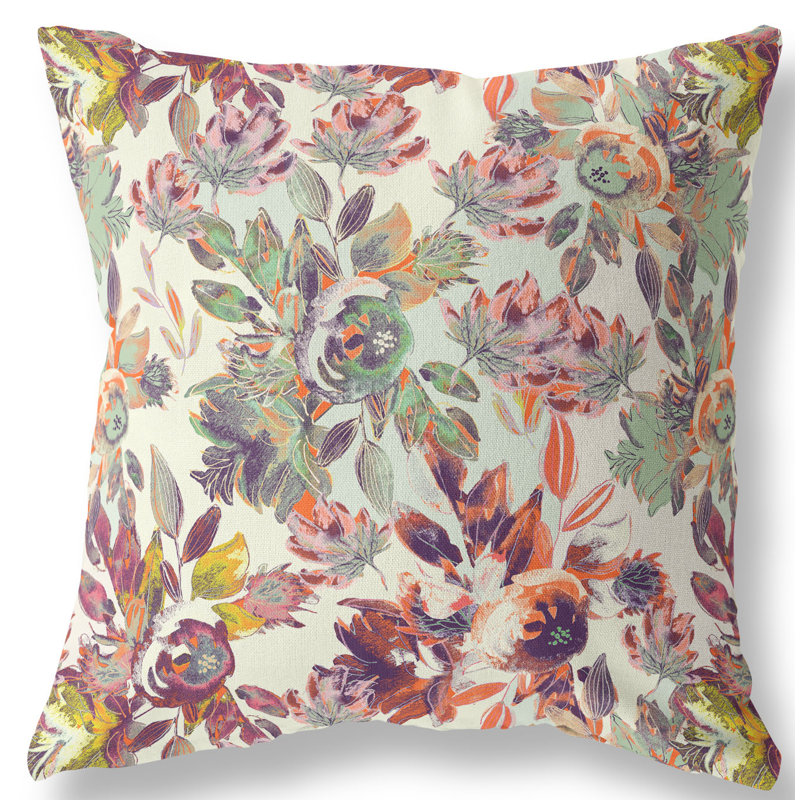  Housse et insert de coussin extérieur d'extérieur, 16 po x 16 po, Vert RedYellow