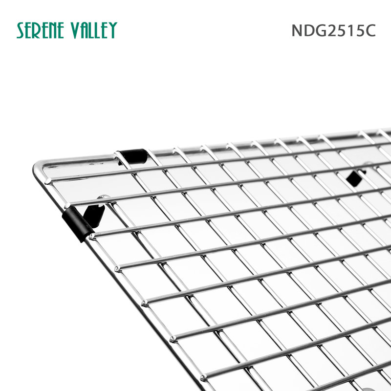 24.53-in x 14.41-in Center Drain Heavy-Duty Stainless Steel Sink Protector