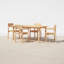 Sigrid 71'' Rectangular 4 - Person Outdoor Dining Set