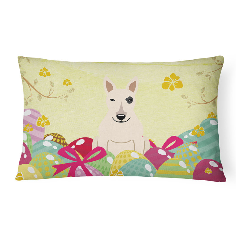 Coussin lombaire intérieur/extérieur terrier pâques œufs