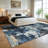 Washable Modern Rug Non-Slip Area Rug, Stain-Resistant Low Pile Indoor Carpet, Contemporary Foldable Print Floor Mats-86035362