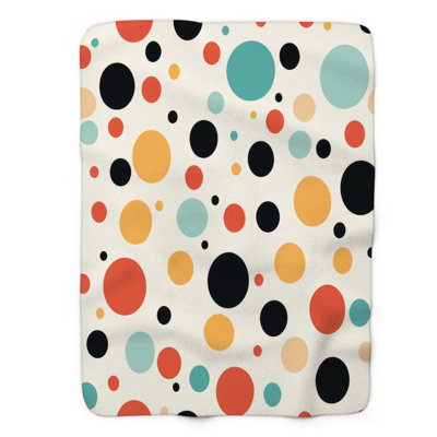 Spotty Fun - 1 Piece Premium Sherpa Blanket