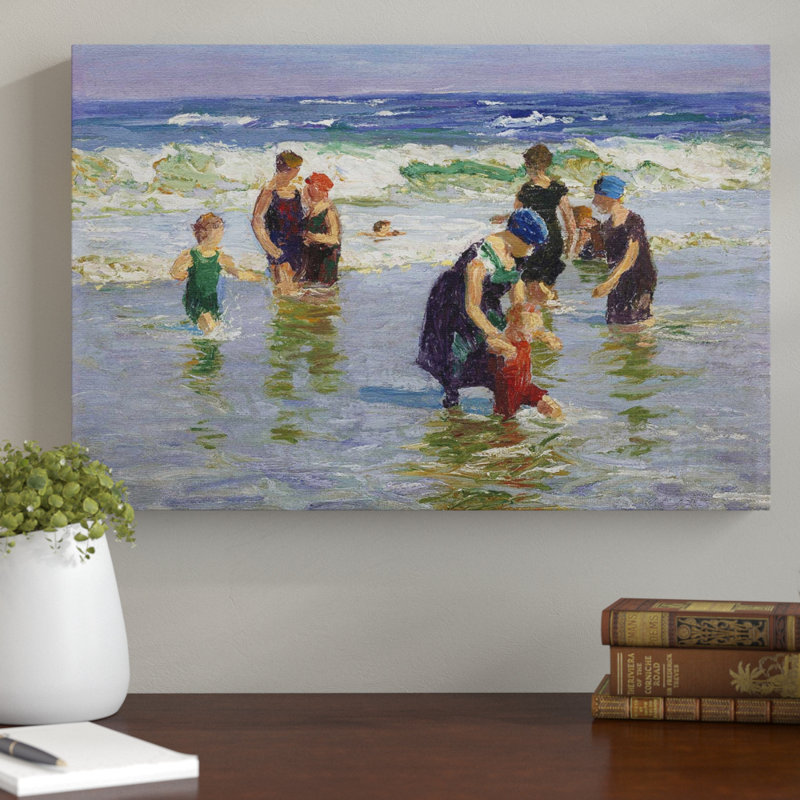 Edward Henry Potthast - Wrapped Canvas, 40cm H x 60cm W