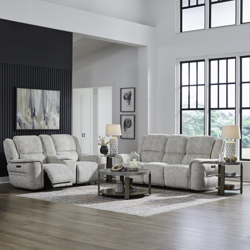 Ensemble de salon et canapé inclinable Kor Zero Gravity, 2 Pieces: Sofa, Loveseat