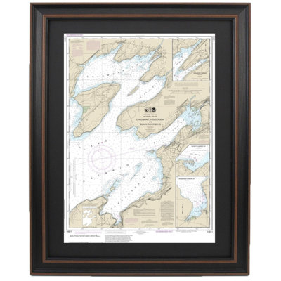 Chaumont, Henderson And Black River Bays, NY | Nautical Chart | Framed Print