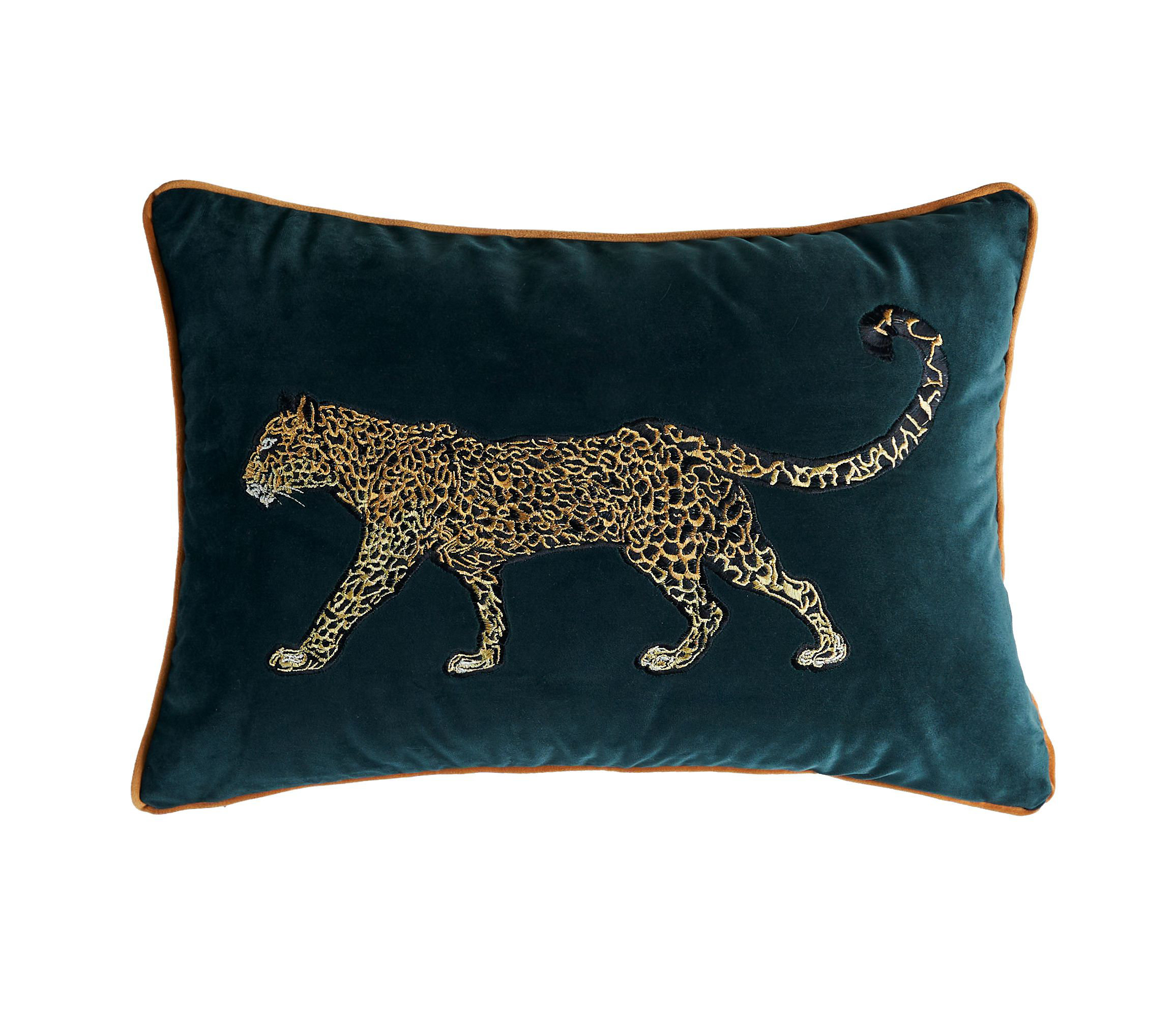 Embroidered Velvet Reversible Pillow Cover