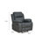 Manual Reclining Faux Leather Armchair Dark Grey-123043864
