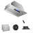 Fuhuoso 30 in. 900 CFM Convertible Insert Range Hood with Remote,Touch Control LCD,Long-term Warranty in Stainless Steel