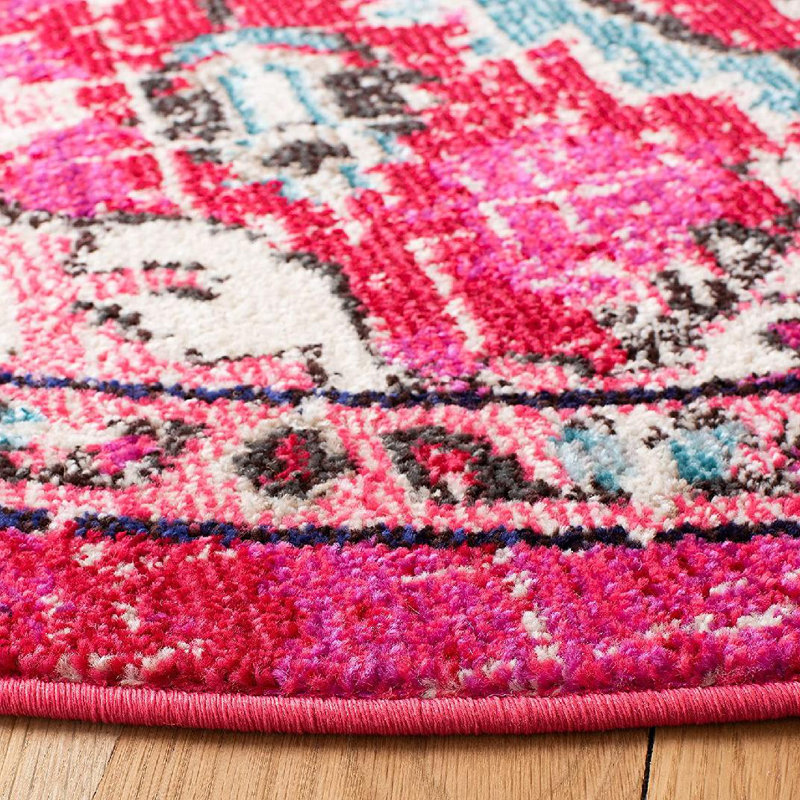 Palco Performance Oriental Rug, Round 6'7"