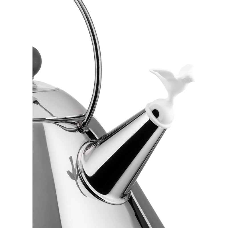 Whistling Kettle, White, 8.07″ H x 7.88" W