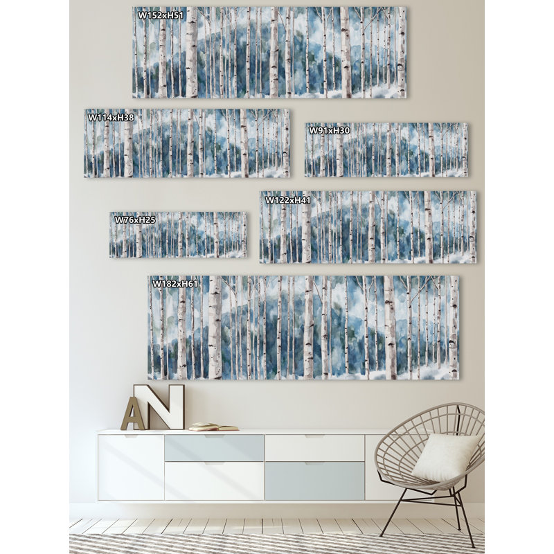 Dance With Trees - Wrapped Canvas Panoramic Painting, 51cm H x 152cm W x 3.81cm D