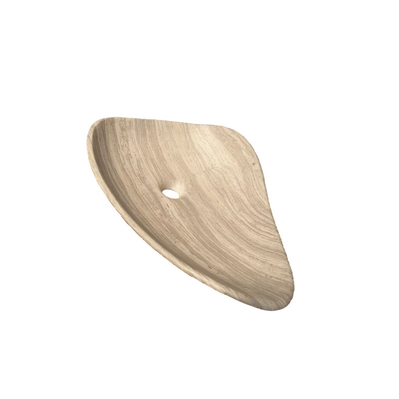 21" Freestanding Irregular Engineered Stone Vessel Sink