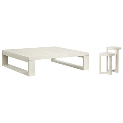 Otwin Square Cocktail Table With Nesting Accent Table