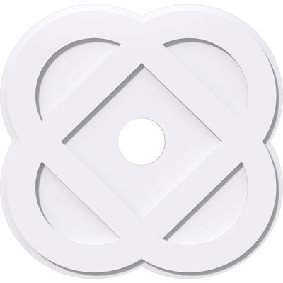 12"OD x 2"ID x 4 3/4"C x 1"P Charlotte Architectural Grade PVC Contemporary Ceiling Medallion