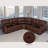 109" Wide Reversible Reclining Corner Sectional Sofa with Storage & Cup Holder-717699547