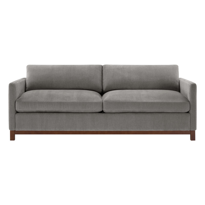 Canapé rembourré Liz, Marron foncé, H 32,28 po x l 84,25 po x P 39,37 po, Capri Truffle