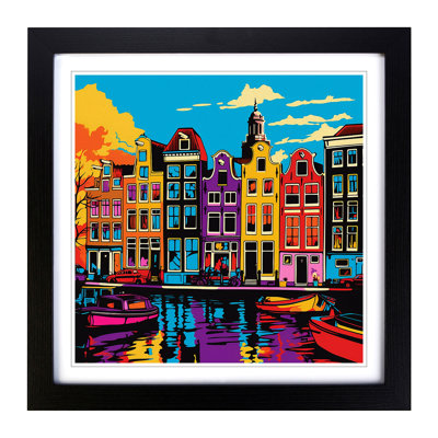 Amsterdam Pop Art - Framed Print