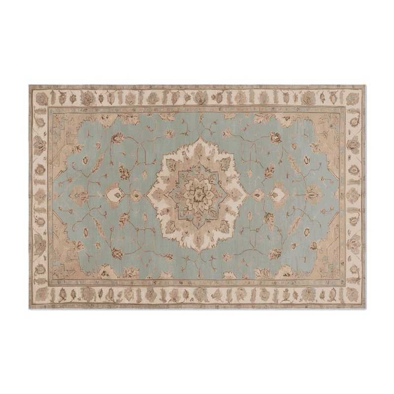 Tapis gris d'intérieur et d'extérieur Tabriz, Rectangle 9 pi x 12 pi