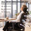 Chaise de bureau ergonomique avec soutien lombaire, appui-tête 2D, maille, noire-1369896067-1369896064-1369896066