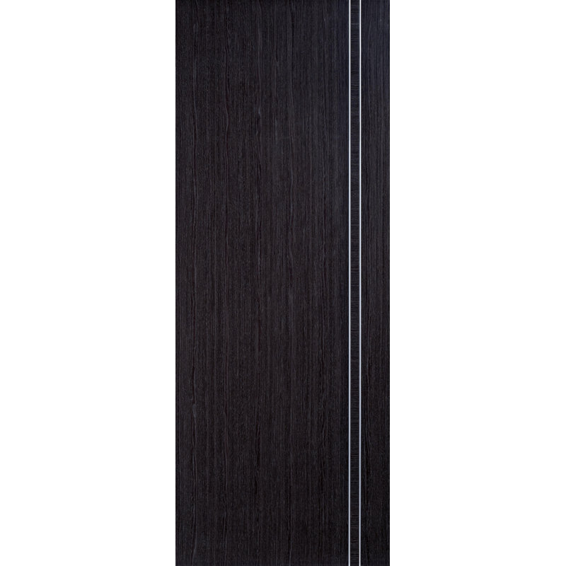 Zanzibar Prefinished Ash Grey Internal Door, 198.1 cm H x 68.6 cm W x 4.4 cm D