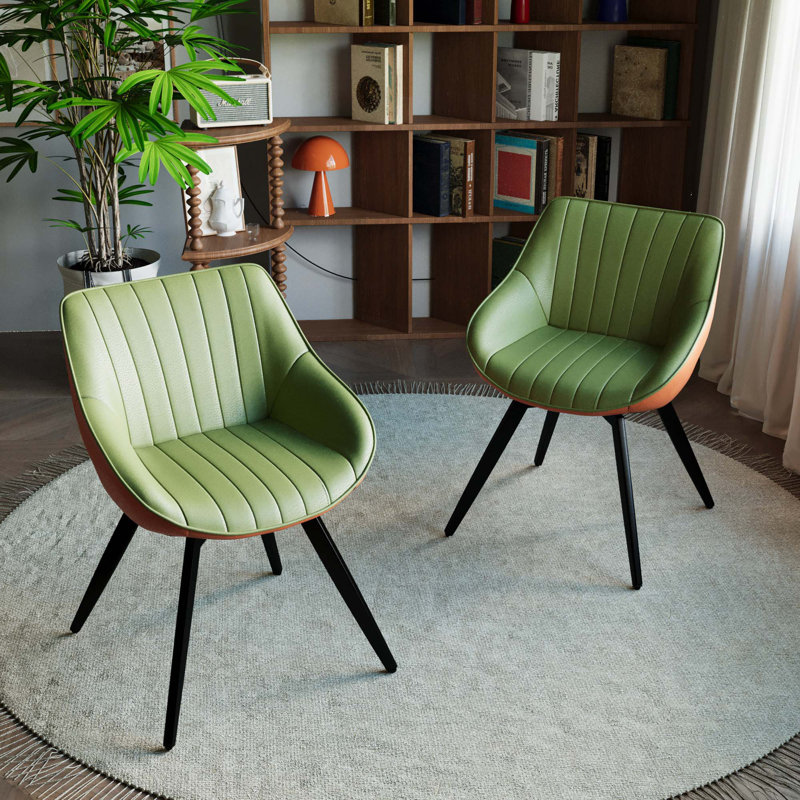 PU Dining Chair Set, Green
