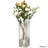 10-Inch Square Frosted Gray Glass Table Vase - A Timeless Centerpiece For Dining Tables, Living Rooms, Bedrooms, Hotel Reception Areas And Conference Rooms, Ideal For Weddings And Special Occassions-102452930-102452931