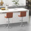 Delvion Upholstered Adjustable Height Bar Stool