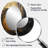 Gold Black Spiral Poteries I - Modern Oval Wall Mirror-160281464