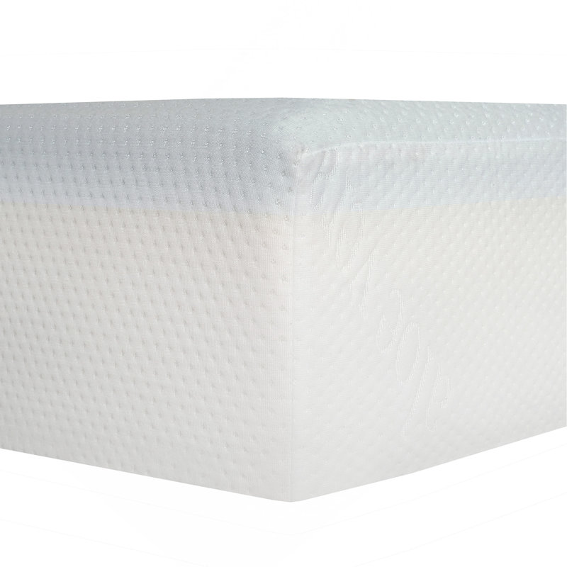 6 In. Firm Gel Memory Foam Mattress For Full Size Bed, White