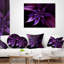 Fractale fleur mauve - coussin floral-30727876-30727880