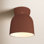 Ceramic Bell Outdoor Flush Mount