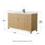 Meuble-lavabo simple autoportant avec plateau en quartz Pendry-134165813