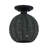 Albrechtice 1 Light Black Small Semi-flush