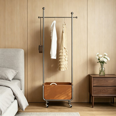 Cream Hall Tree Rack with Drawers